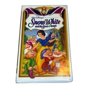 Disney Snow White and the Seven Dwarfs VHS Black Diamond Masterpiece Clamshell
